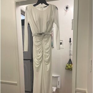 Brand new White sparkly floor length dress (bridal option) - see story